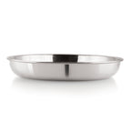 Stainless Steel Small Serving Plates Set of 4, 650ML