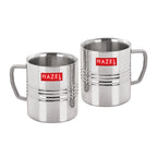 Stainless Steel Green Tea Mug Set of 2, 300 ML (Each)