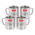 Stainless Steel Green Tea Mug Set of 4, 300ML (Each)