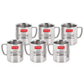 Stainless Steel Green Tea Mug Set of 6, 300ML (Each)