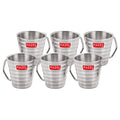 Stainless Steel  Classic Coffee Mug Set of 6, 300ML (Each)