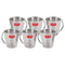 Stainless Steel Classic Coffee Mug Set of 6, 300ML (Each)