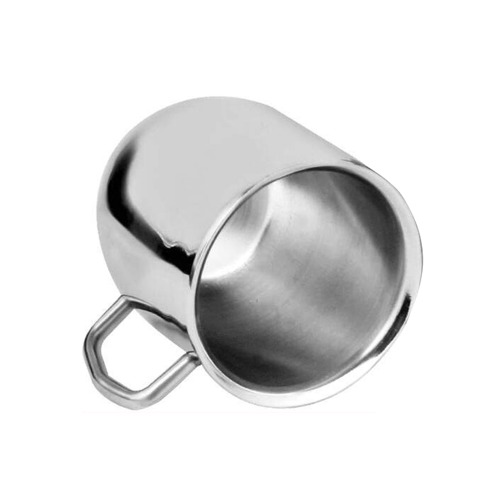 Plain Stainless Cute Coffee Mug Set of 2, 300ML (Each)