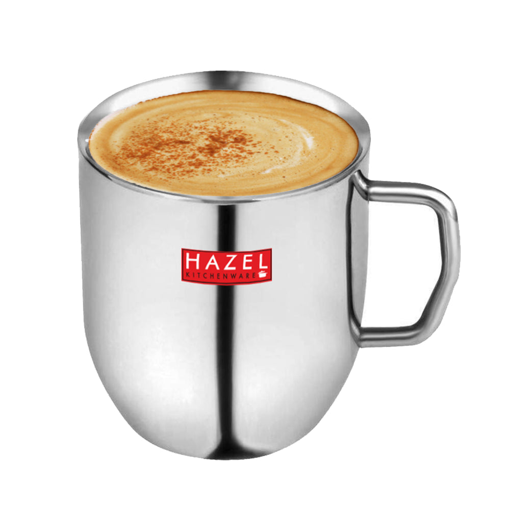 Plain Stainless Cute Coffee Mug Set  of 4, 300ML (Each)