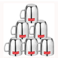 Plain Stainless Cute Coffee Mug Set of 6, 300ML (Each)