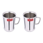 Stainless Steel Coffee Cup, 200ml - Set of 2