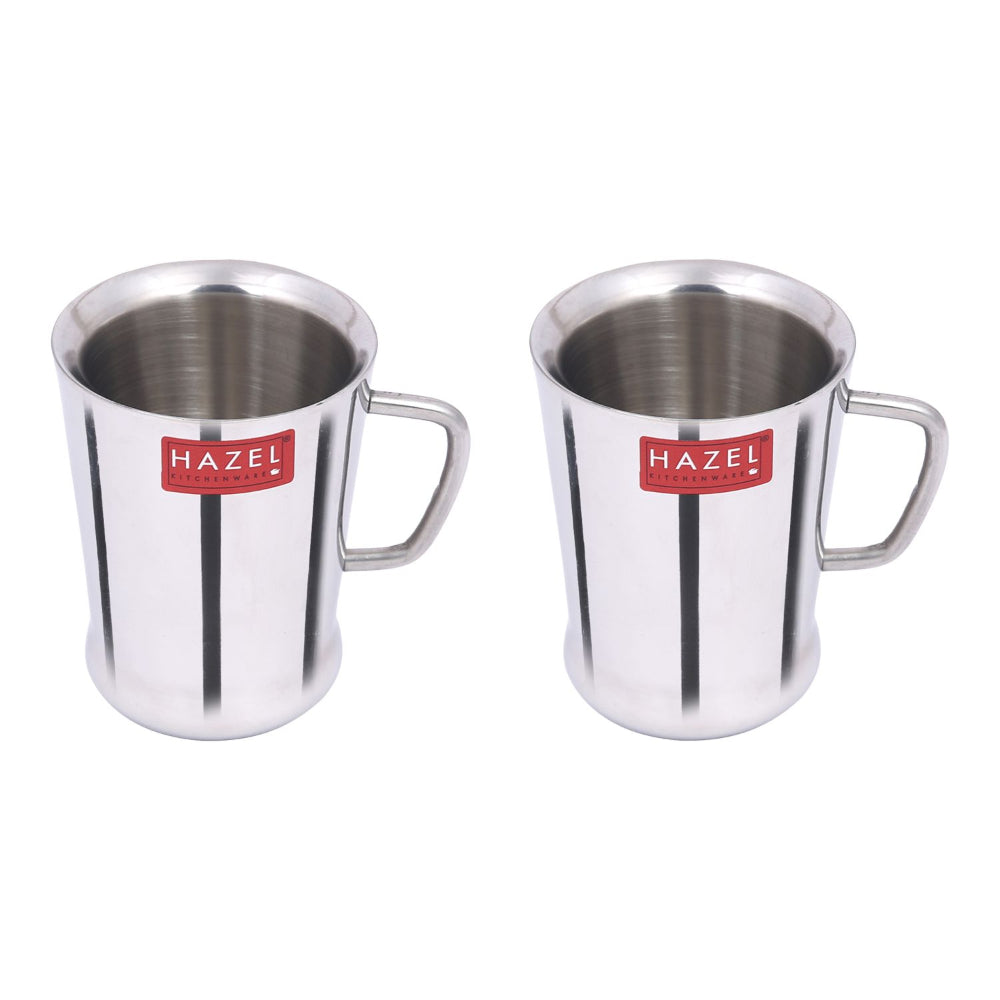 Stainless Steel Coffee Cup, 200ml - Set of 2