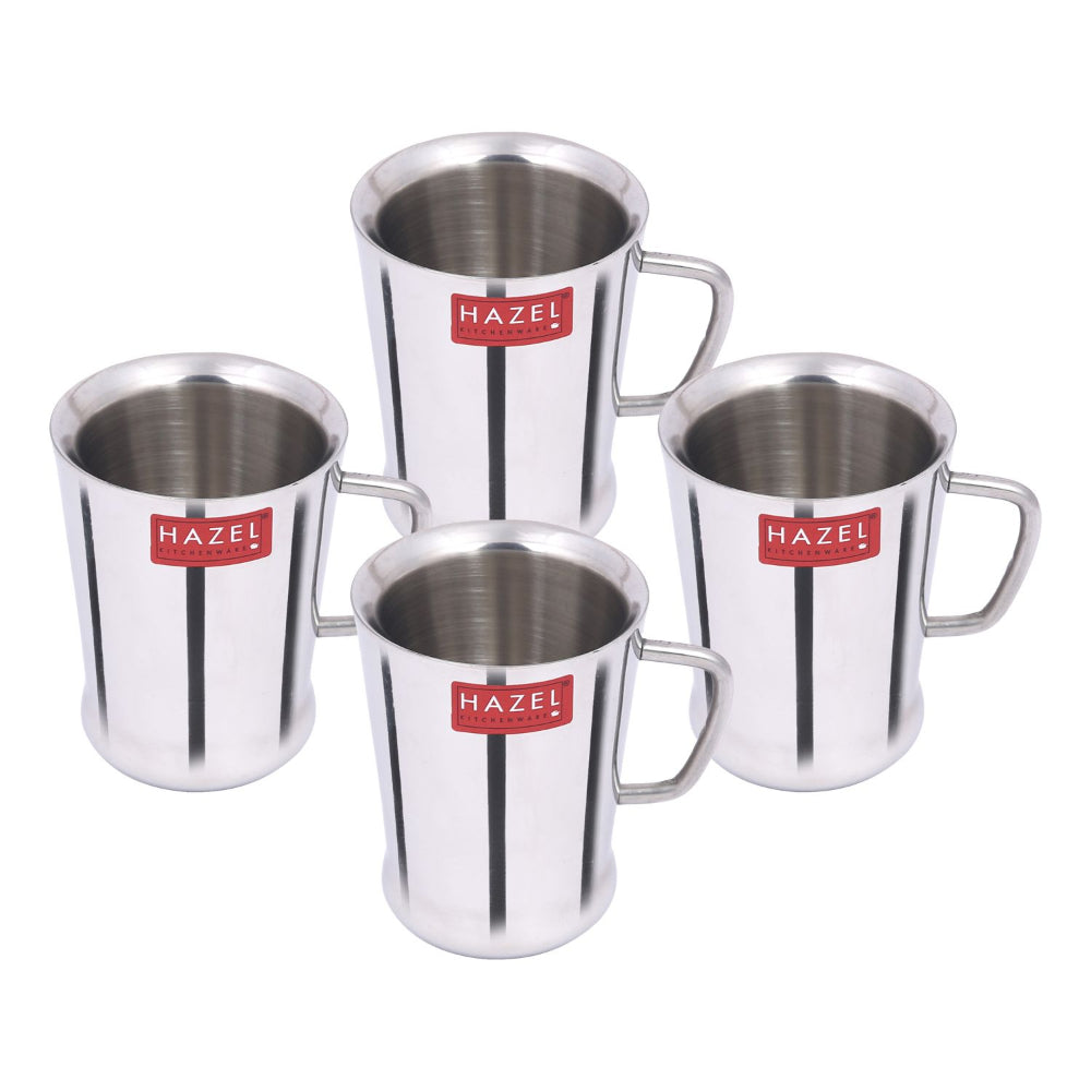 Stainless Steel Coffee Cup, 200ml - Set of 4