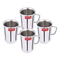 Stainless Steel Coffee Cup, 200ml - Set of 4
