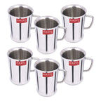 Stainless Steel Coffee Cup, 200ml - Set of 6