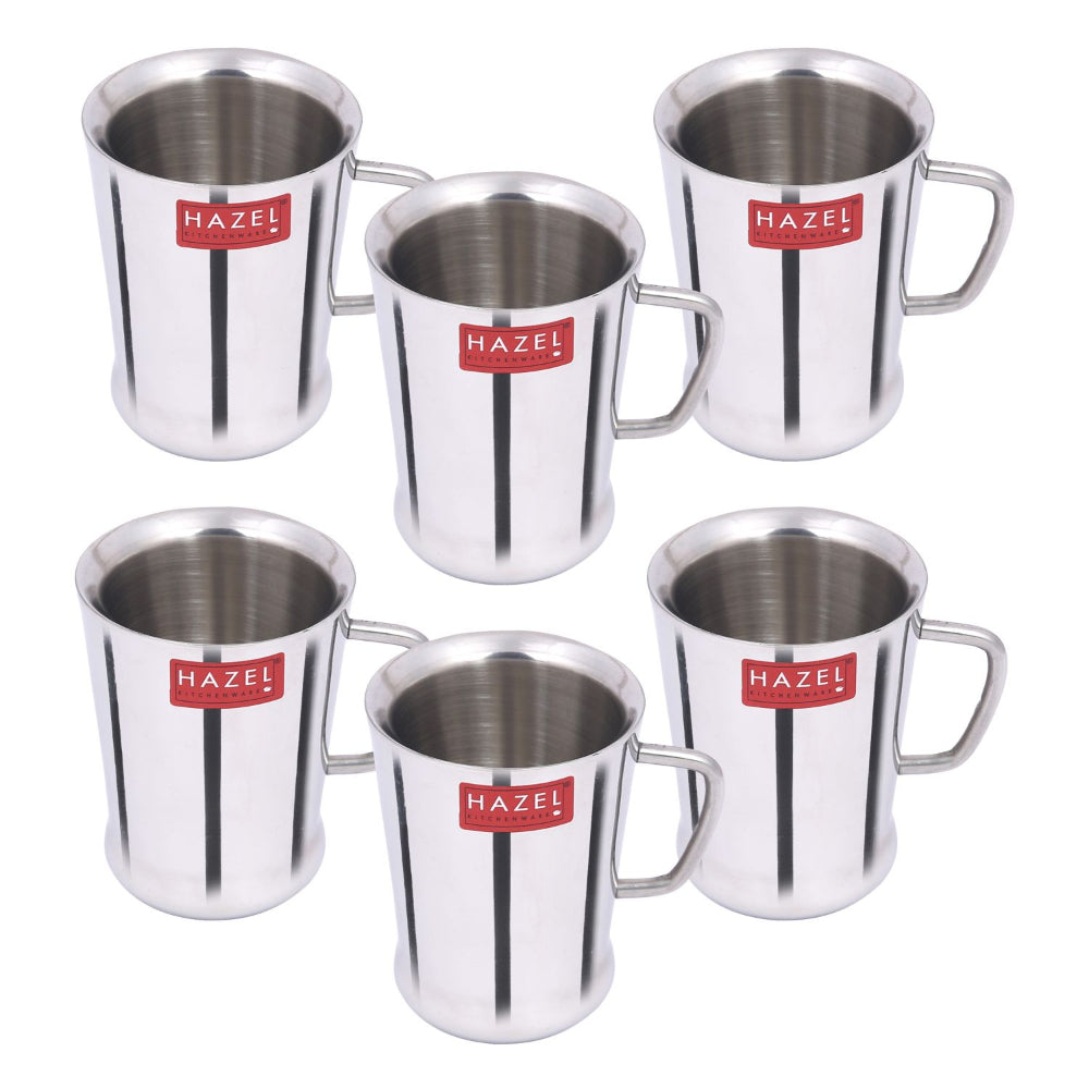 Stainless Steel Coffee Cup, 200ml - Set of 6