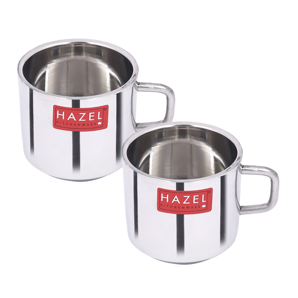 Small Stainless Steel Tea/Chai Mug  Set of 2, 100 ML (Each)