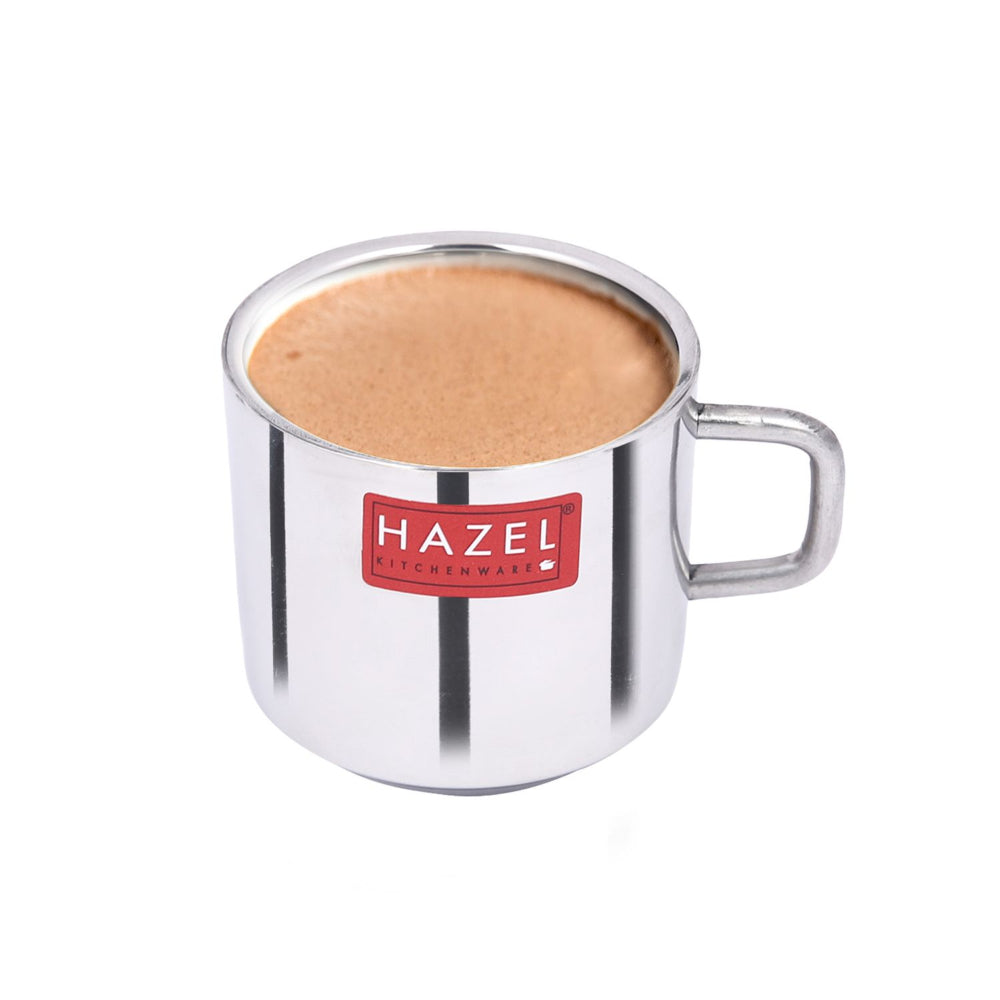 Small Stainless Steel Tea/Chai Mug  Set of 2, 100 ML (Each)
