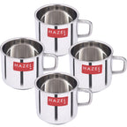 Small Stainless Steel  Tea/Chai Mug Set of 4, 100 ML (Each)