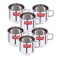 Small Stainless Steel  Tea/Chai Mug Set of 6, 100 ML (Each)