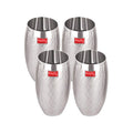 Stainless Steel Drinking Glass Matt Finish, 260ml Set of 4