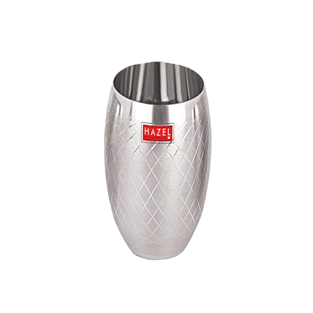 Stainless Steel Drinking Glass Matt Finish, 260ml Set of 4