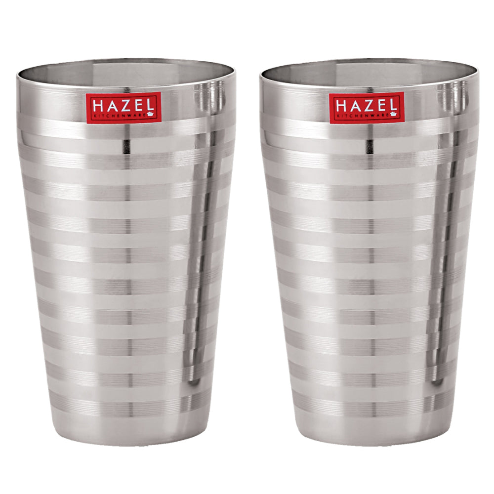 Stainless Steel Big Drinking Glass Set, Lassi/Water