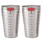Stainless Steel Big Drinking Glass, Set of 2 , 750 ML Each