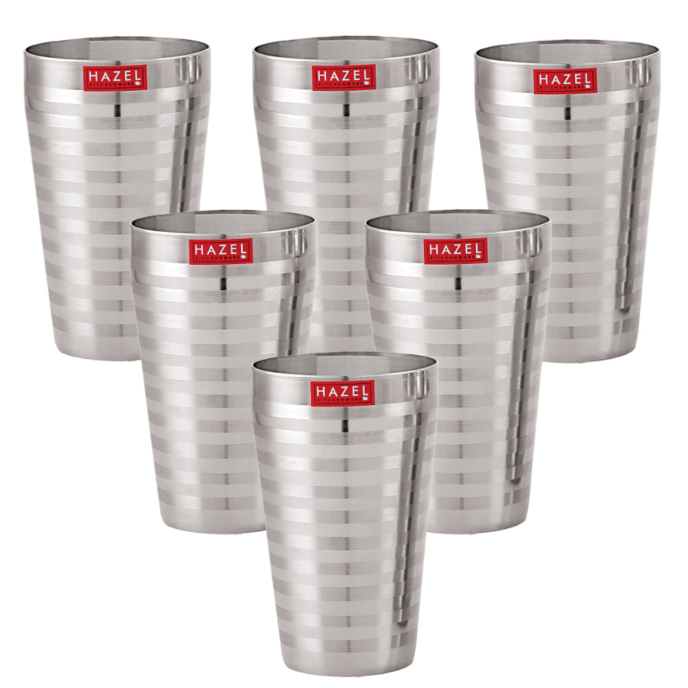 Stainless Steel Jumbo Lassi Glass Set of 6, 750ML Each