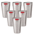 Stainless Steel Jumbo Lassi Glass Set of 6, 750ML Each