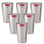 Stainless Steel Jumbo Lassi Glass Set of 6, 750ML Each