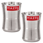 Stainless Steel Lassi Glass- Set of 2, 650ML Each shown from the front.