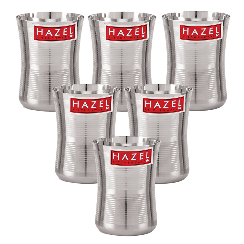 Stainless Steel Big Drinking Glass Set, Lassi/Water