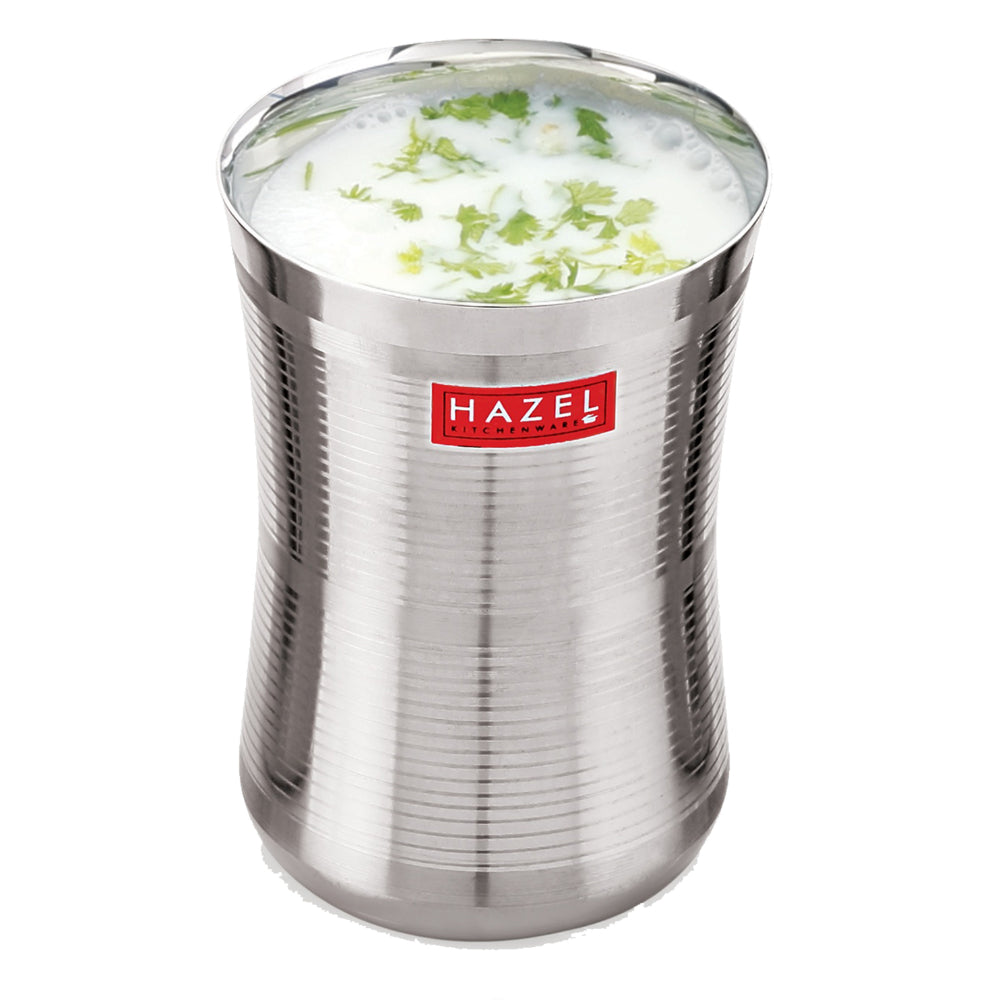 Stainless Steel  Lassi Glass - Set of 6, 650ML Each