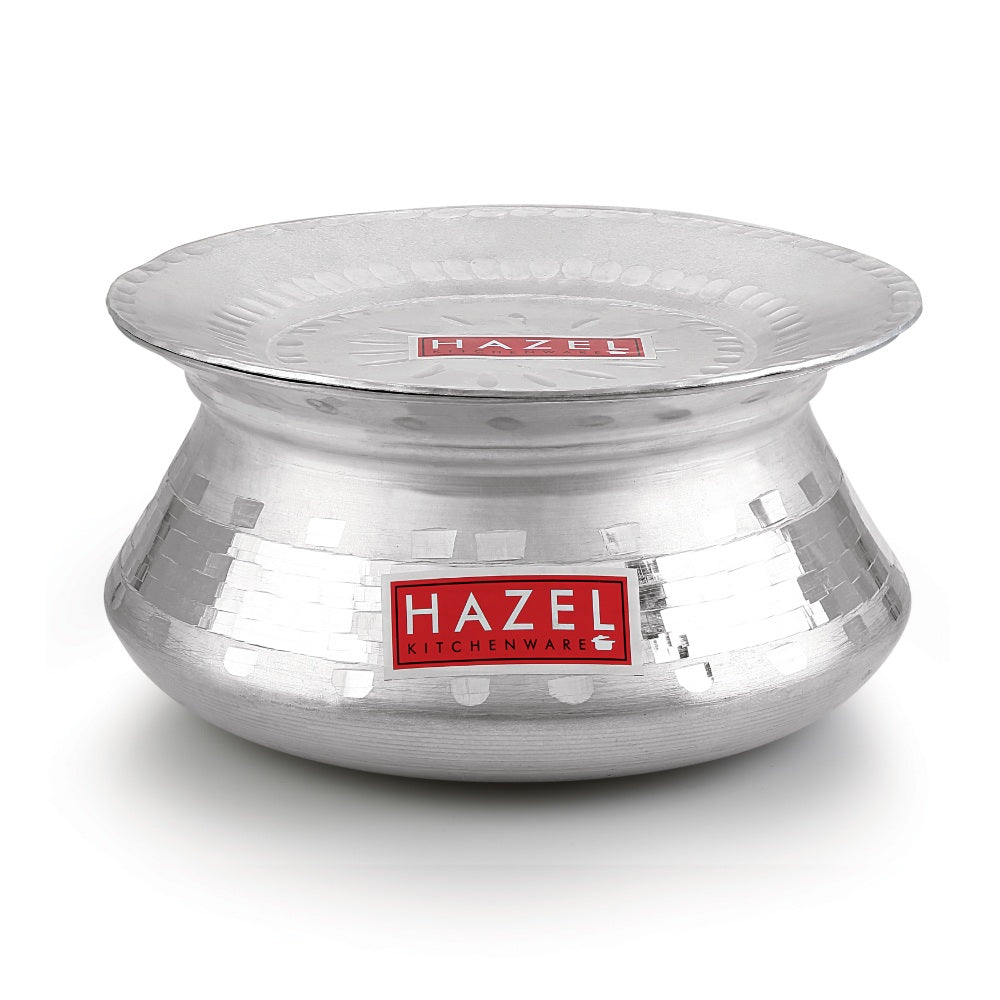 Aluminium Handi/Biryani Pot with Lid –  24 cm, 3200 ML
