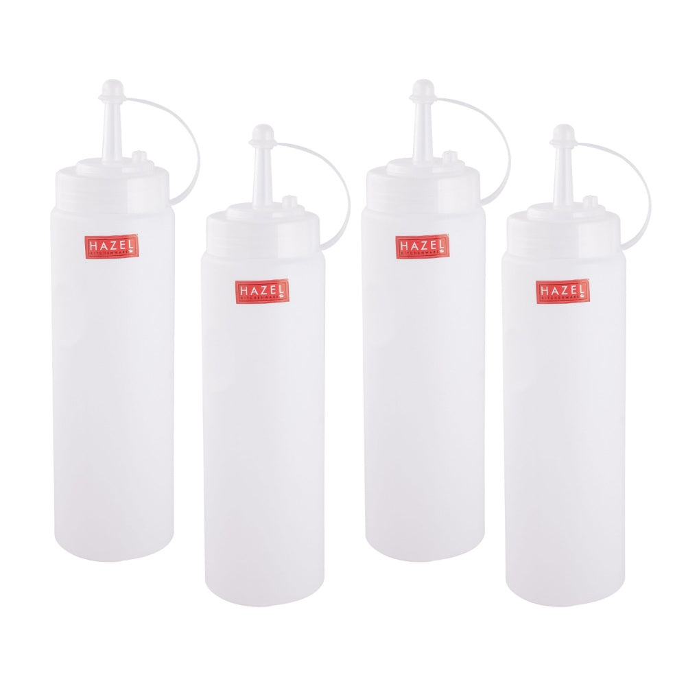 Plastic Sauce Squeeze Bottle with Cap for Chutney, Ketchup & Condiments
