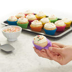 Round Reusable Silicone Cupcake Moulds - Set Of 12