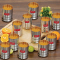 Steel Drinking Glass - 350 ML (Set of 12) |Juice Glass