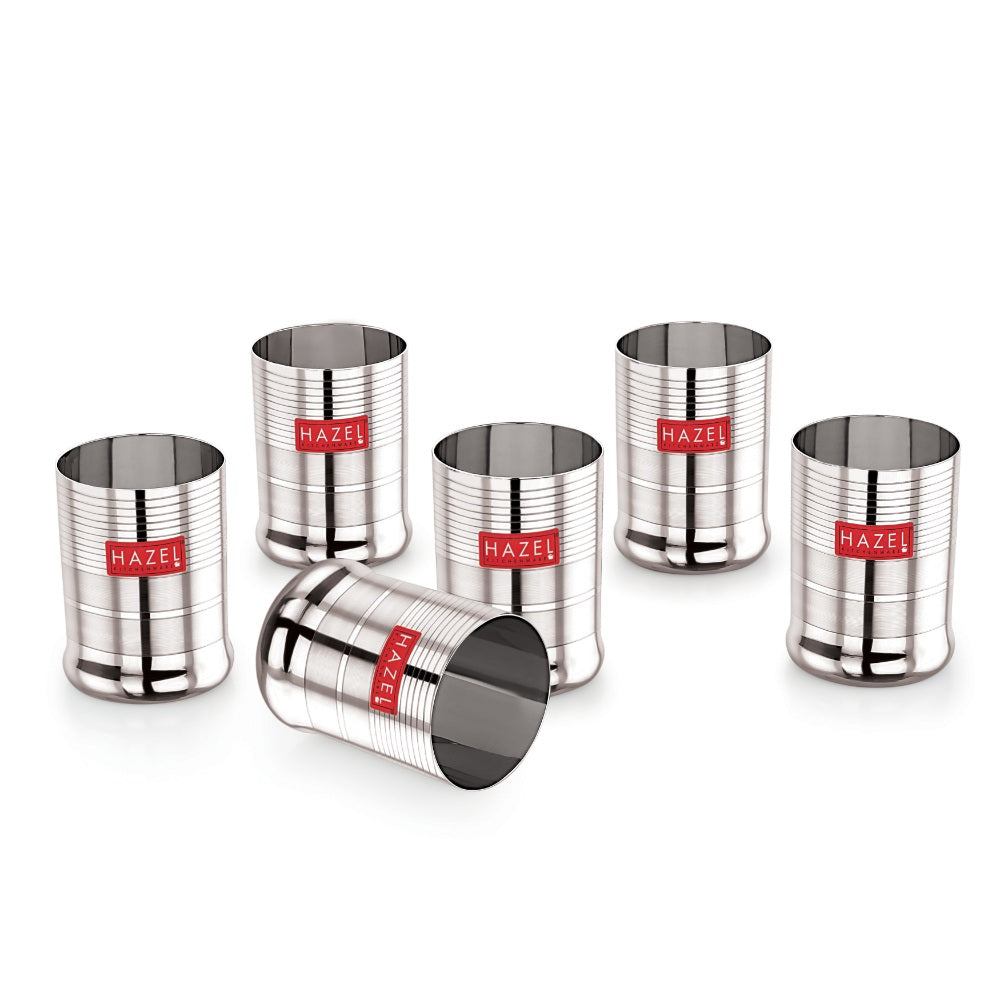 Stainless Steel Glass Set for Water & Juice