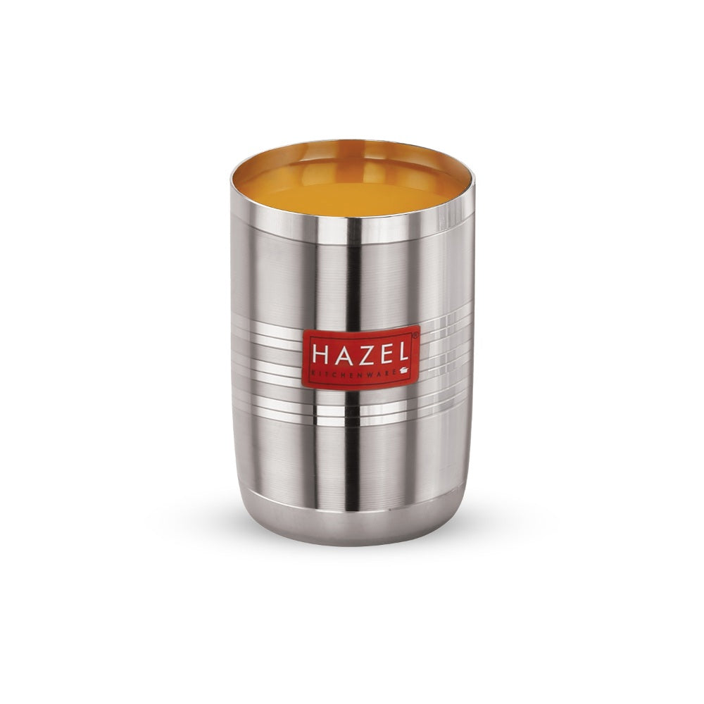 Stainless Steel Glasses for water and Juice - 350 ML (Set of 12)