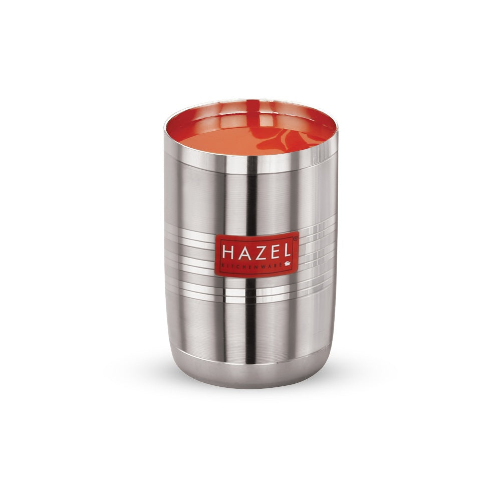 Stainless Steel Glasses for water and Juice - 350 ML (Set of 6)
