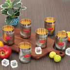 Steel Drinking Glass- 350 ML (Set of 6) | Glossy Finish