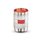 Steel Drinking Glass- 350 ML (Set of 6) | Glossy Finish