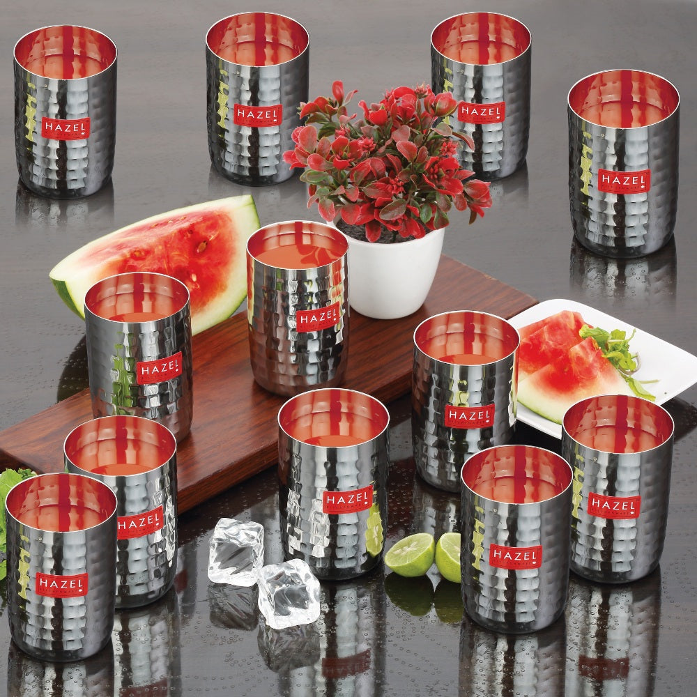 Stainless Steel Glass Set for Water & Juice