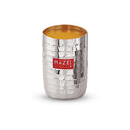 Hammered Stainless Steel Glass Set of 12 (350 ML Each)