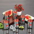 Hammered Stainless Steel Glass Set of 6 (350 ML Each)