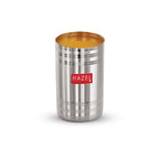 Stainless Steel Drinking Glass with Glossy Finish, 450 ml- Set of 12
