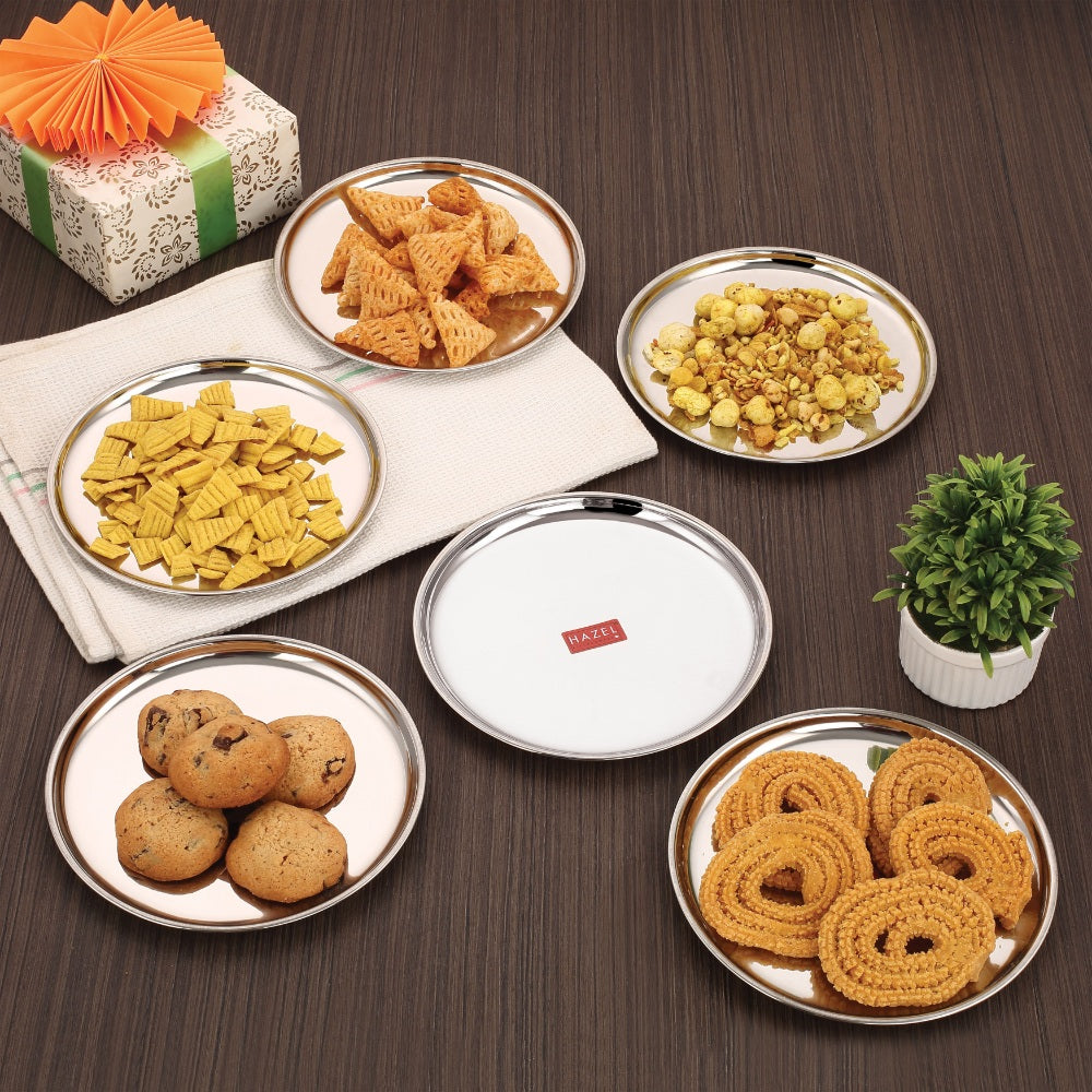Stainless Steel Breakfast Plate 23.5 cm (Set of 12)