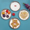 Stainless Steel Serving Plate/Thali 21cm (Set of 4)