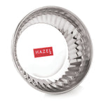 Stainless Steel Bowl Plate Set of 12 Pieces (Bowl 10 cm, Plate 12.8 cm)
