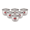 Stainless Steel Mini Tea Glass 100 ML, 8 cm (Set of 6)
