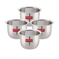 Stainless Steel Mini Tea Glass 100 ML, 8 cm (Set of 4)