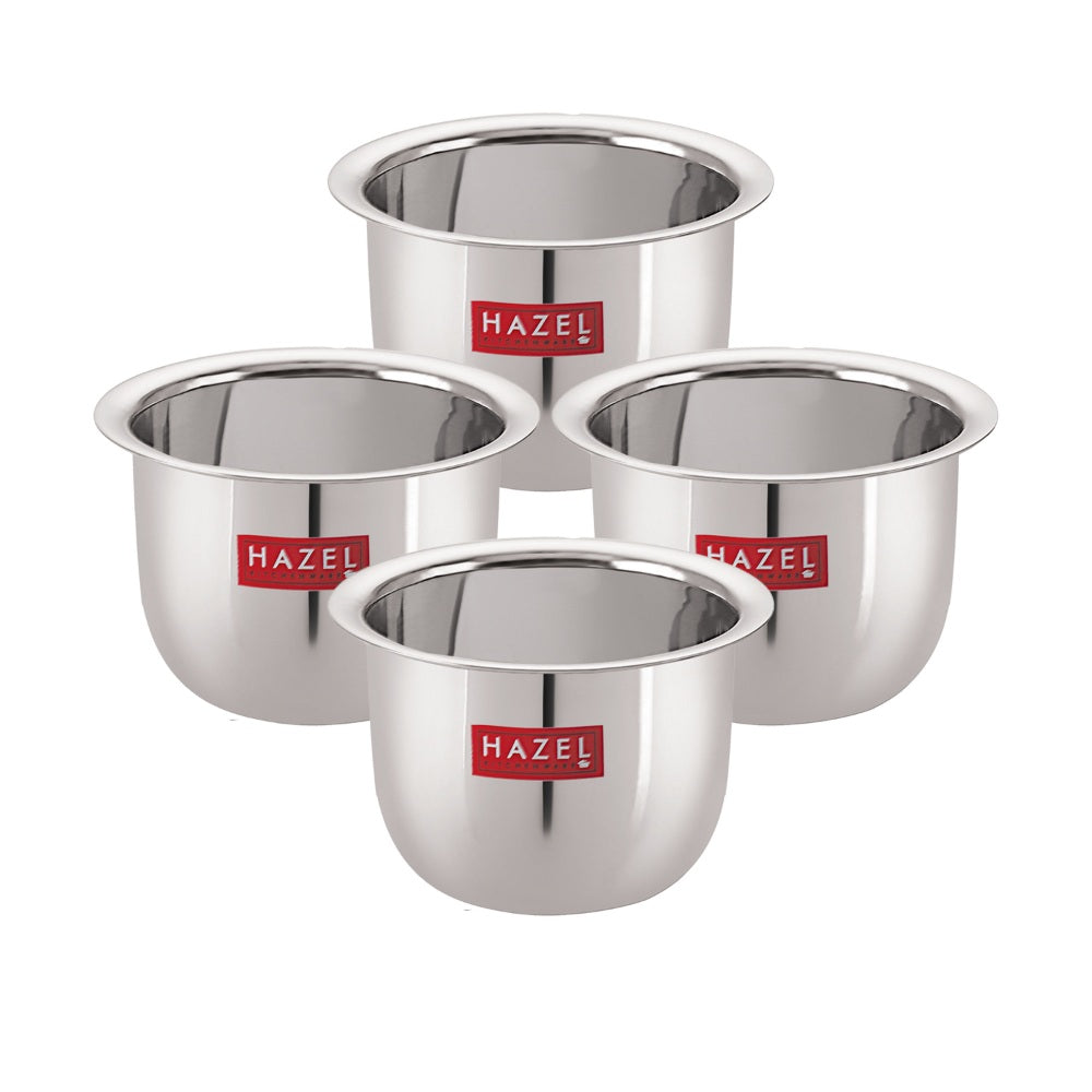 Stainless Steel Mini Tea Glass 100 ML, 8 cm (Set of 4)