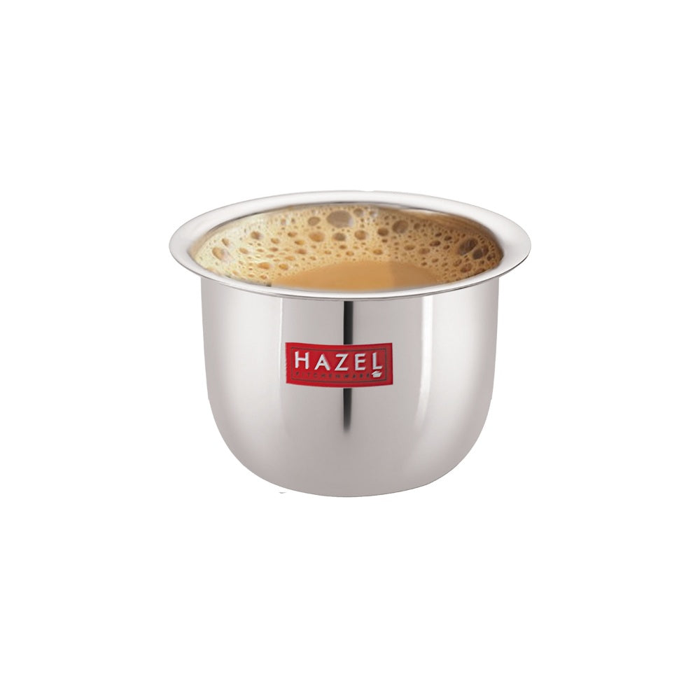 Stainless Steel Mini Tea Glass 100 ML, 8 cm (Set of 2)