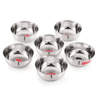 Stainless Steel Vati, 600 ML (Set of 6)